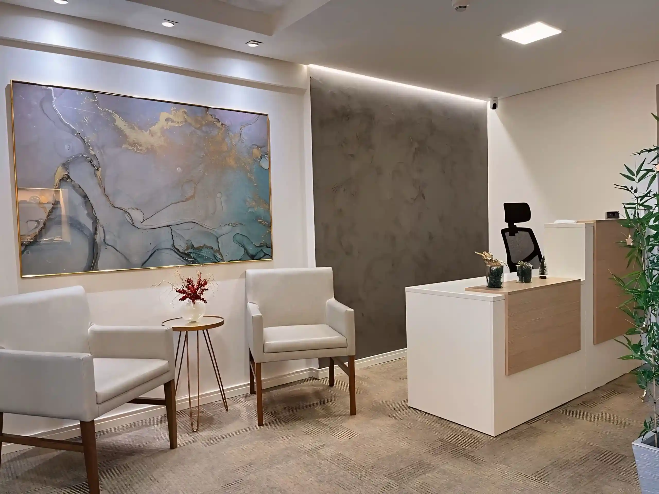 Recepção da unidade iSpaces Brasília